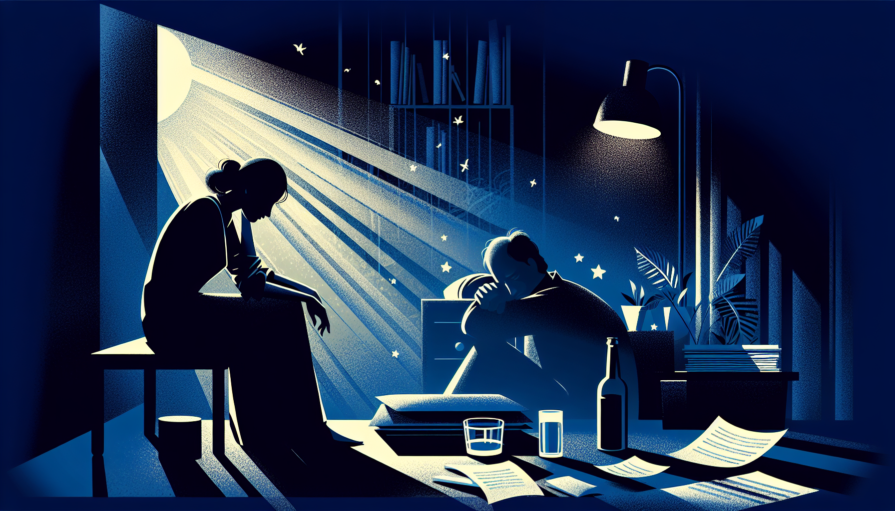 밤과 불면증: 스트레스와 술 뒤에 숨겨진 이야기